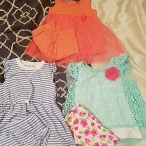 Toddler girls summer clothes bundle